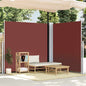 Toldo lateral retrátil 200x600 cm castanho