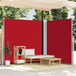 Toldo lateral retrátil 200x600 cm vermelho