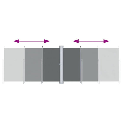 Toldo lateral retrátil 220x600 cm antracite