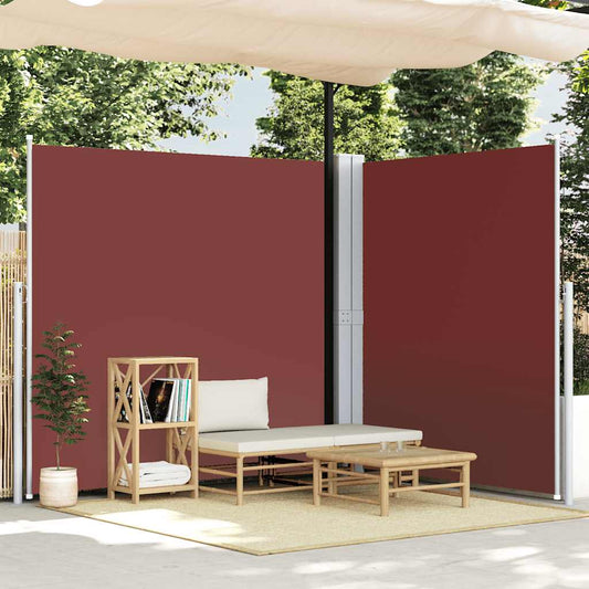 Toldo lateral retrátil 220x600 cm castanho