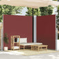 Toldo lateral retrátil 220x600 cm castanho