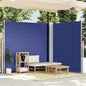 Toldo lateral retrátil 220x600 cm azul