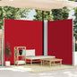 Toldo lateral retrátil 220x600 cm vermelho