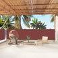 Toldo lateral retrátil 140x1000 cm castanho