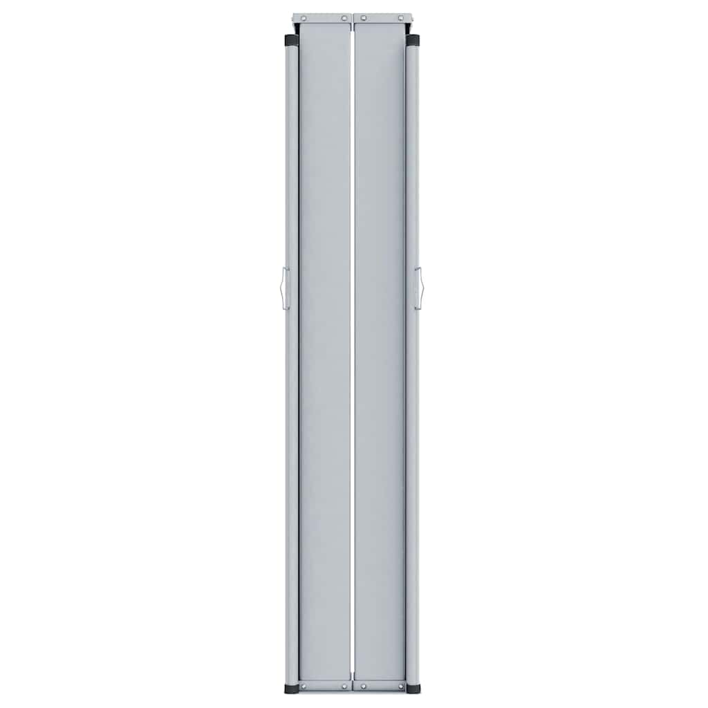 Toldo lateral retrátil 117x1200 cm preto