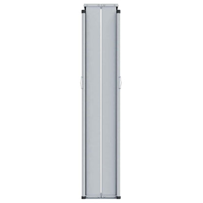 Toldo lateral retrátil 117x1200 cm castanho