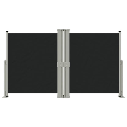 Toldo lateral retrátil 140x1200 cm preto