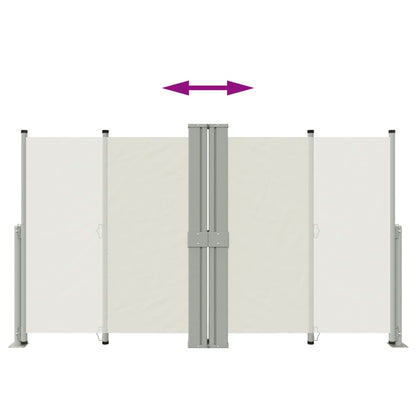 Toldo lateral retrátil 140x1200 cm cor creme