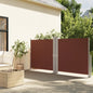 Toldo lateral retrátil 140x1200 cm castanho