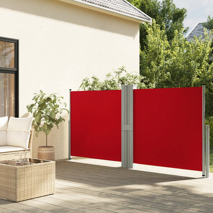 Toldo lateral retrátil 140x1200 cm vermelho