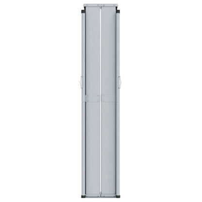 Toldo lateral retrátil 200x1200 cm castanho