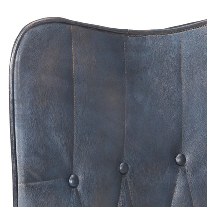 Poltrona de apoio couro genuíno cinzento