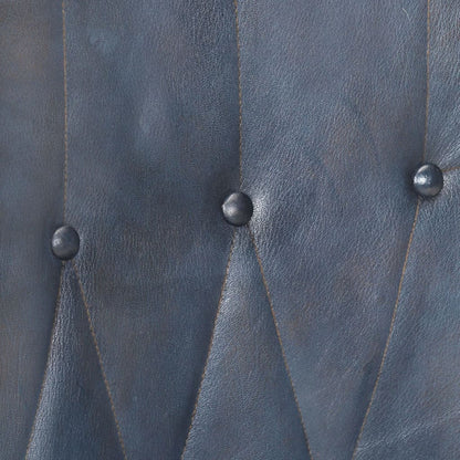 Poltrona de apoio couro genuíno cinzento