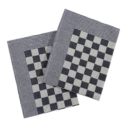 Panos de cozinha 50 pcs 50x70 cm algodão azul e branco