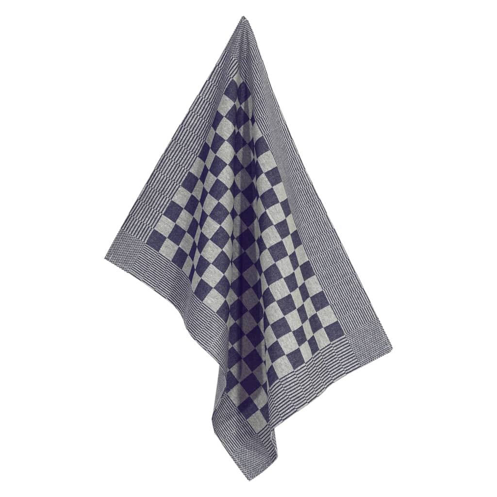 Panos de cozinha 50 pcs 50x70 cm algodão azul e branco