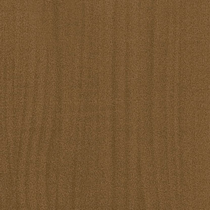 Vaso/floreira jardim 2 pcs 50x50x70cm pinho maciço castanho mel