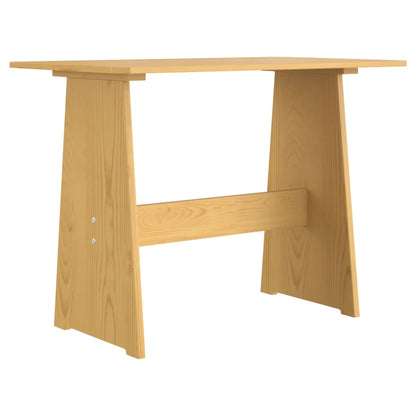 3 pcs conjunto de jantar REINE pinho maciço castanho mel