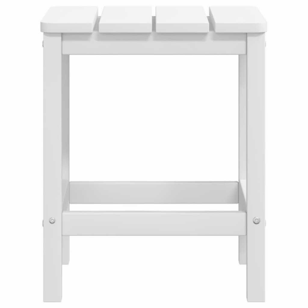 Mesa de jardim Adirondack 38x38x46 cm PEAD branco