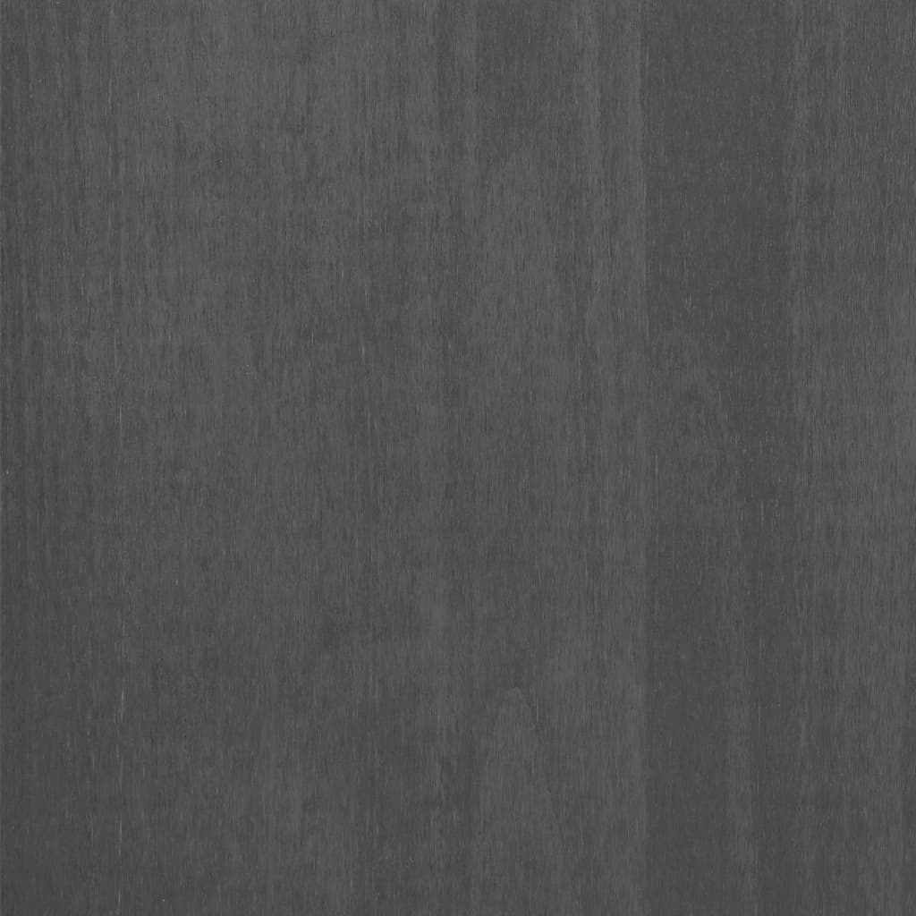 Mesas cabeceira HAMAR 2pcs 40x35x44,5 pinho maciço cinza-escuro