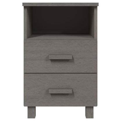Mesa de cabeceira HAMAR 40x35x62 cm pinho maciço cinza-claro