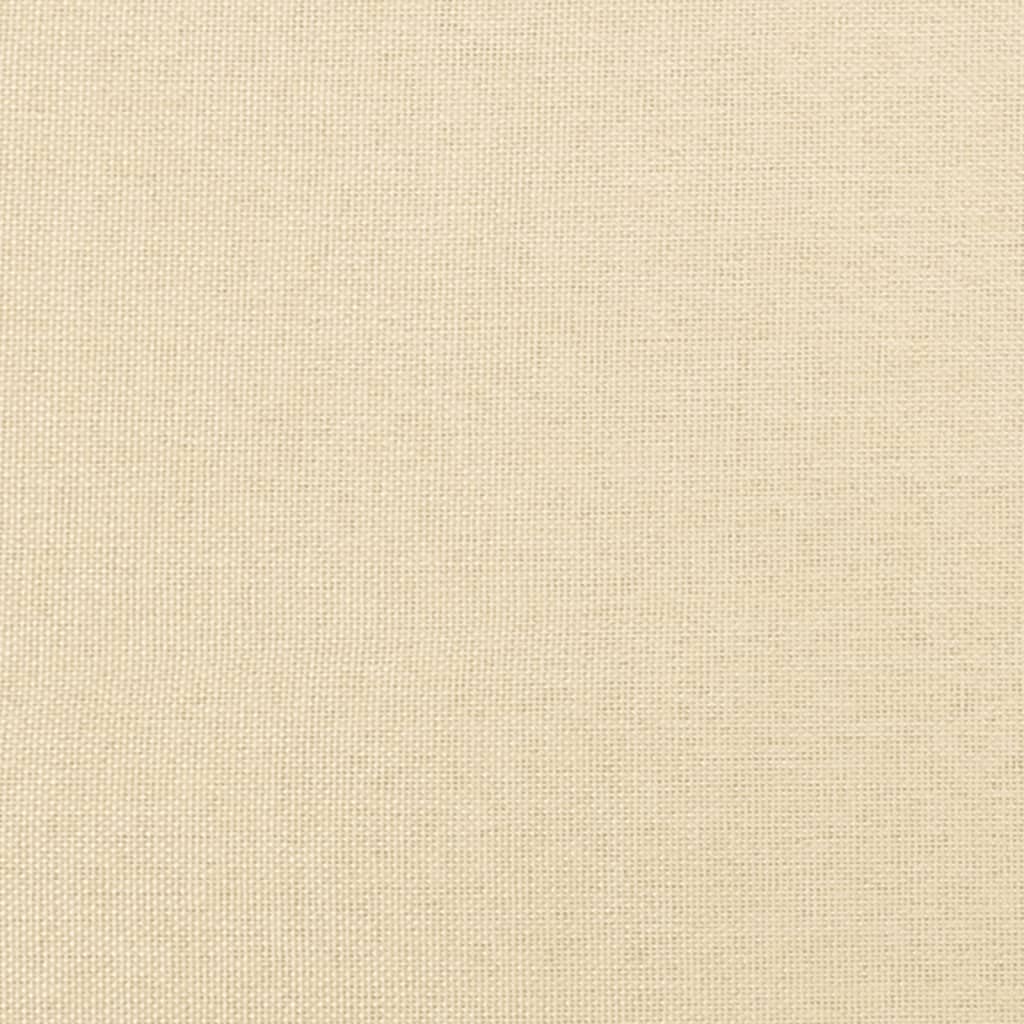 Apoio de pés 60x60x36 cm tecido cor creme