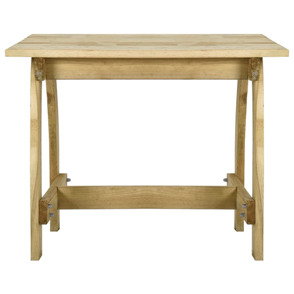 Mesa de jardim 110x74x75 cm madeira de pinho impregnada