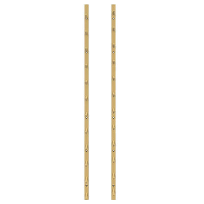 Garrafeira de parede para 12 garrafas 2 pcs ferro dourado
