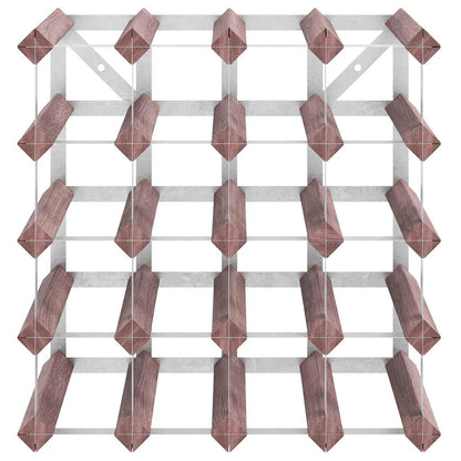 Garrafeira para 20 garrafas madeira de pinho maciça castanho