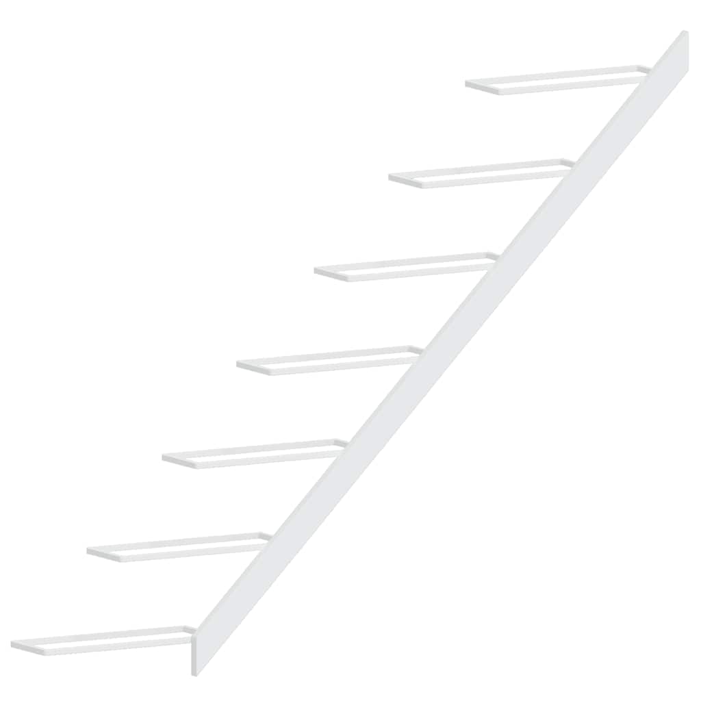 Garrafeira de parede para 7 garrafas metal branco