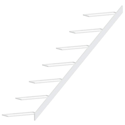 Garrafeira de parede para 7 garrafas metal branco