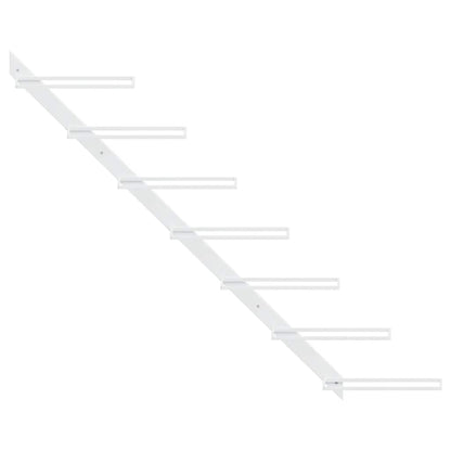 Garrafeira de parede para 7 garrafas metal branco