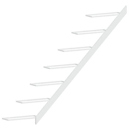 Garrafeira de parede para 7 garrafas metal branco