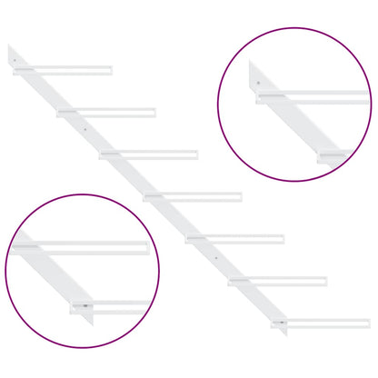 Garrafeira de parede para 7 garrafas metal branco