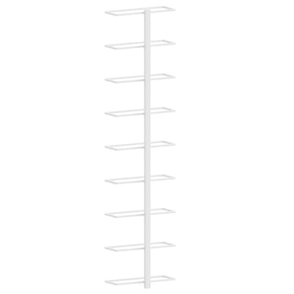 Garrafeira de parede para 9 garrafas 2 pcs ferro branco