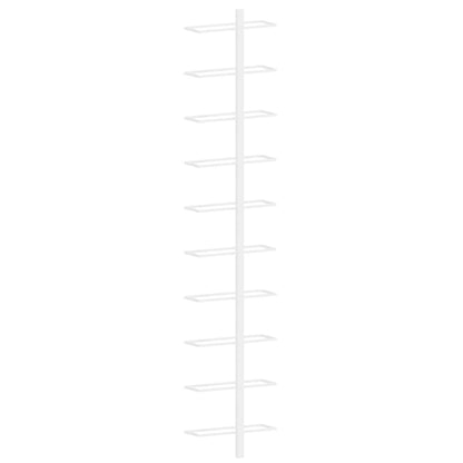 Garrafeira de parede para 10 garrafas metal branco