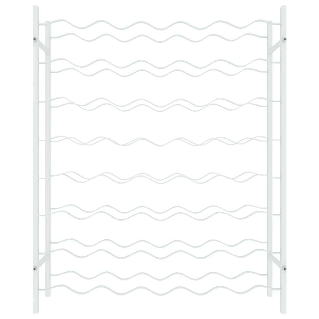 Garrafeira para 48 garrafas metal branco