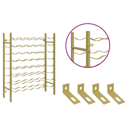 Garrafeira para 48 garrafas metal dourado