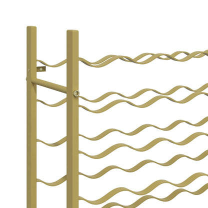 Garrafeira para 48 garrafas metal dourado