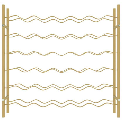 Garrafeira para 36 garrafas metal dourado