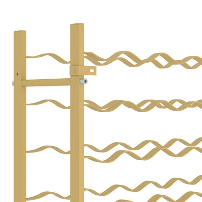 Garrafeira para 36 garrafas metal dourado