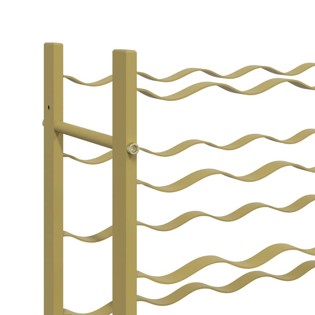 Garrafeira para 36 garrafas metal dourado