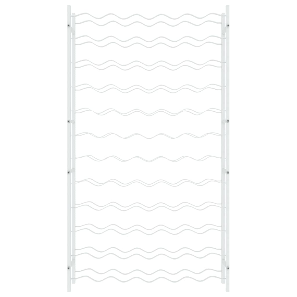 Garrafeira para 72 garrafas metal branco