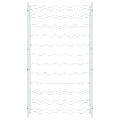 Garrafeira para 72 garrafas metal branco