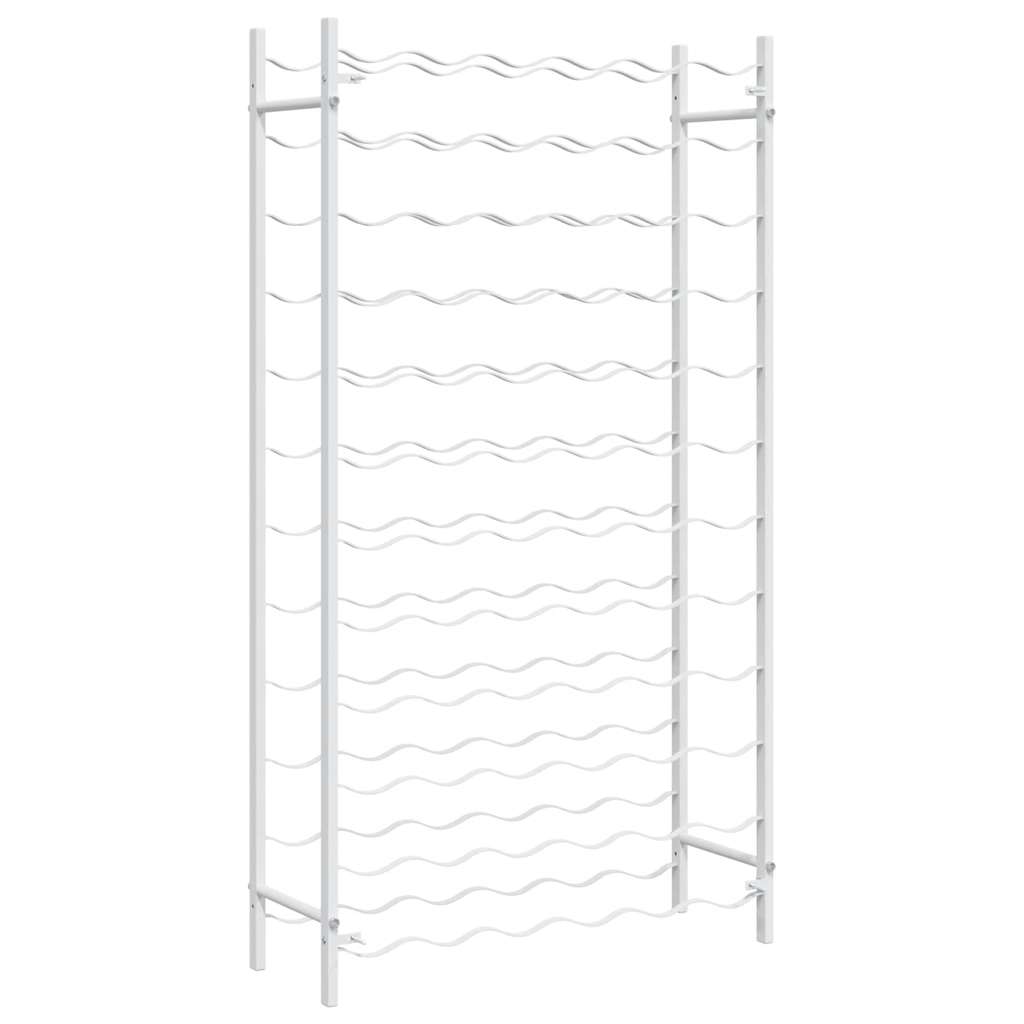 Garrafeira para 72 garrafas metal branco