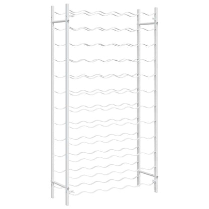 Garrafeira para 72 garrafas metal branco