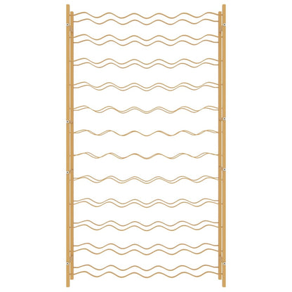 Garrafeira para 72 garrafas metal dourado