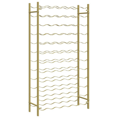 Garrafeira para 72 garrafas metal dourado