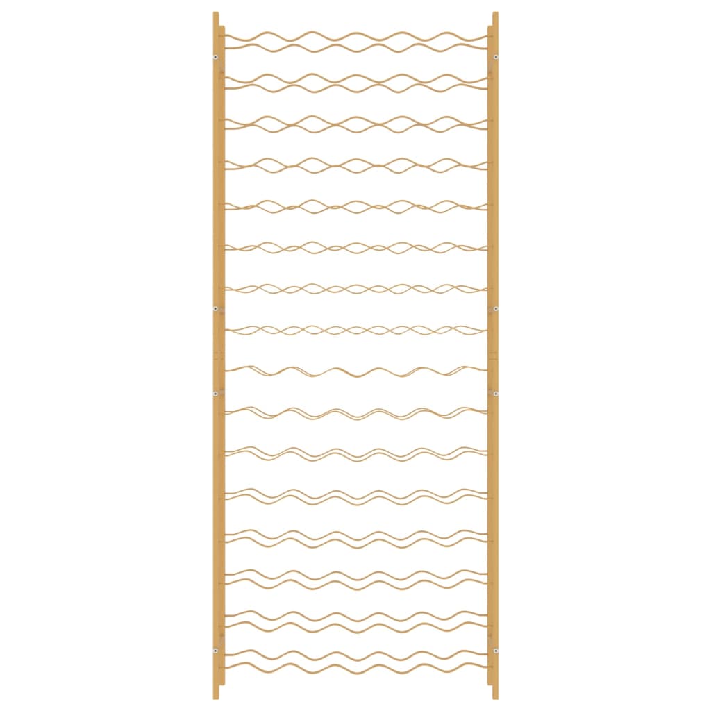 Garrafeira para 96 garrafas metal dourado