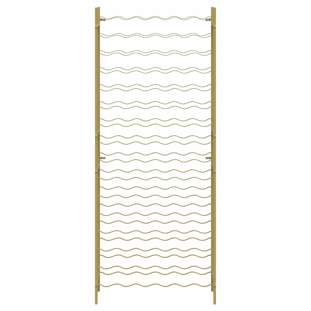 Garrafeira para 96 garrafas metal dourado