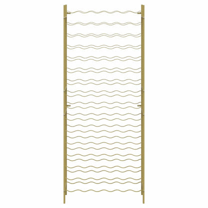 Garrafeira para 96 garrafas metal dourado